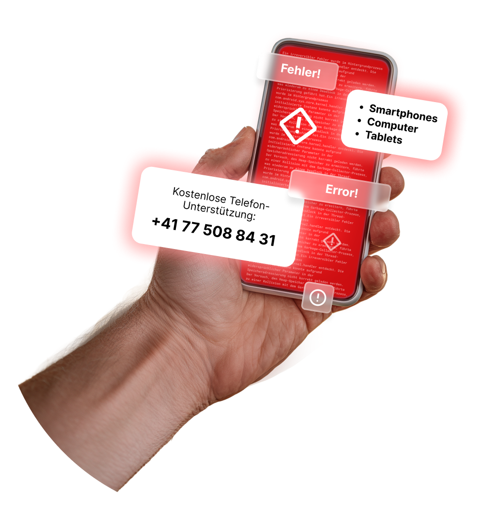 Handy mit Fehlermeldung wird repariert